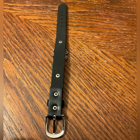 🏍🇺🇸Harley-Davidson Motor Cycles Black Leather Skull & Crossbones Bracelet! - Picture 9 of 16